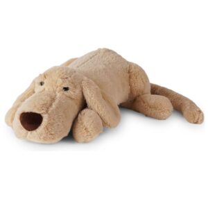 sleepy furry dogs teddy bear, plush/soft, huggable, cozy, joyful, toy for boys, girls and kids, super soft, safe, great birthday gift (brown)