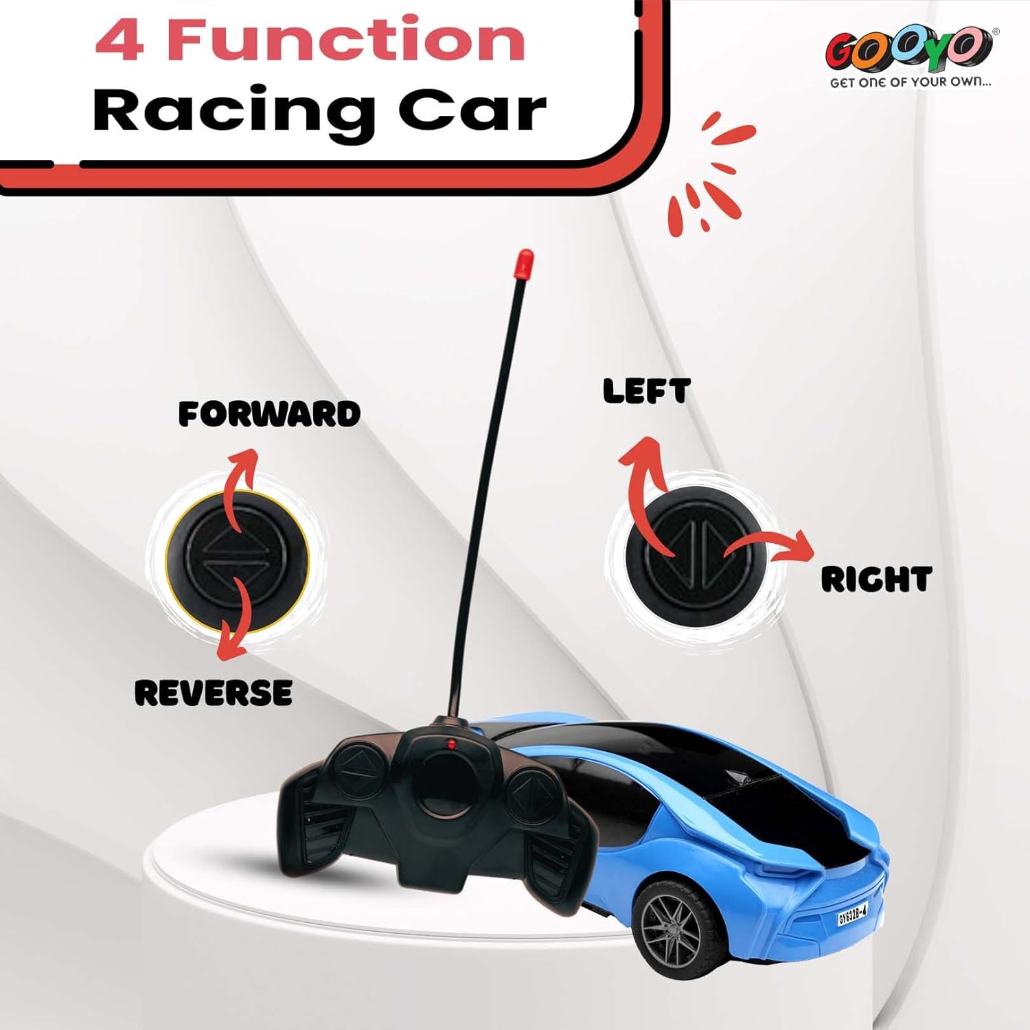 gooyo gy 6328 13 hi speed racing car toy with 3d lighting feature | 3d lights famous remote control car toy for kids | blue | 3xaa battery (not included) | gift box packaging gooyo gy 6328 13 hi speed racing car toy with 3d lighting feature | 3d lights famous remote control car toy for kids | blue | 3xaa battery (not included) | gift box packaging