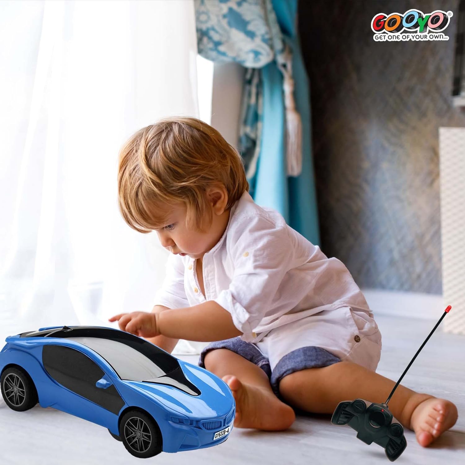 gooyo gy 6328 13 hi speed racing car toy with 3d lighting feature | 3d lights famous remote control car toy for kids | blue | 3xaa battery (not included) | gift box packaging gooyo gy 6328 13 hi speed racing car toy with 3d lighting feature | 3d lights famous remote control car toy for kids | blue | 3xaa battery (not included) | gift box packaging