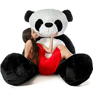 teddy bear for girls, teddy bear soft gift 5 feet black & white (new)