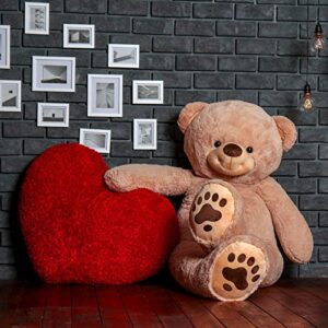 fluffy bear for upcoming christmas & valentine, teddy bear soft gift 6 feet brown (new)