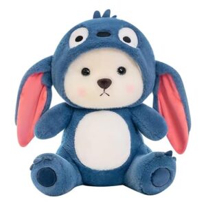 adora hoodie teddy bear soft toy | cute huggable plushie for kids & girls | blue soft toy gift birthday gift teddy bear with hoodie | soft plush toy for girlfriend & sister 25 cm