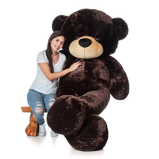 back banchers teddy bear for girls | panda teddy bear | wife gifts special surprise anniversary (5 feet, dark brown) back banchers teddy bear for girls | panda teddy bear | wife gifts special surprise anniversary (5 feet, dark brown)